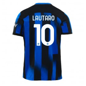 Herren Fußballbekleidung Inter Milan Lautaro Martinez #10 Heimtrikot 2023-24 Kurzarm